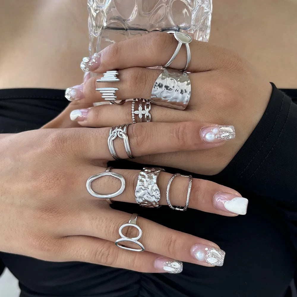 Minimalist Stackable Ring Set | Gold & Silver