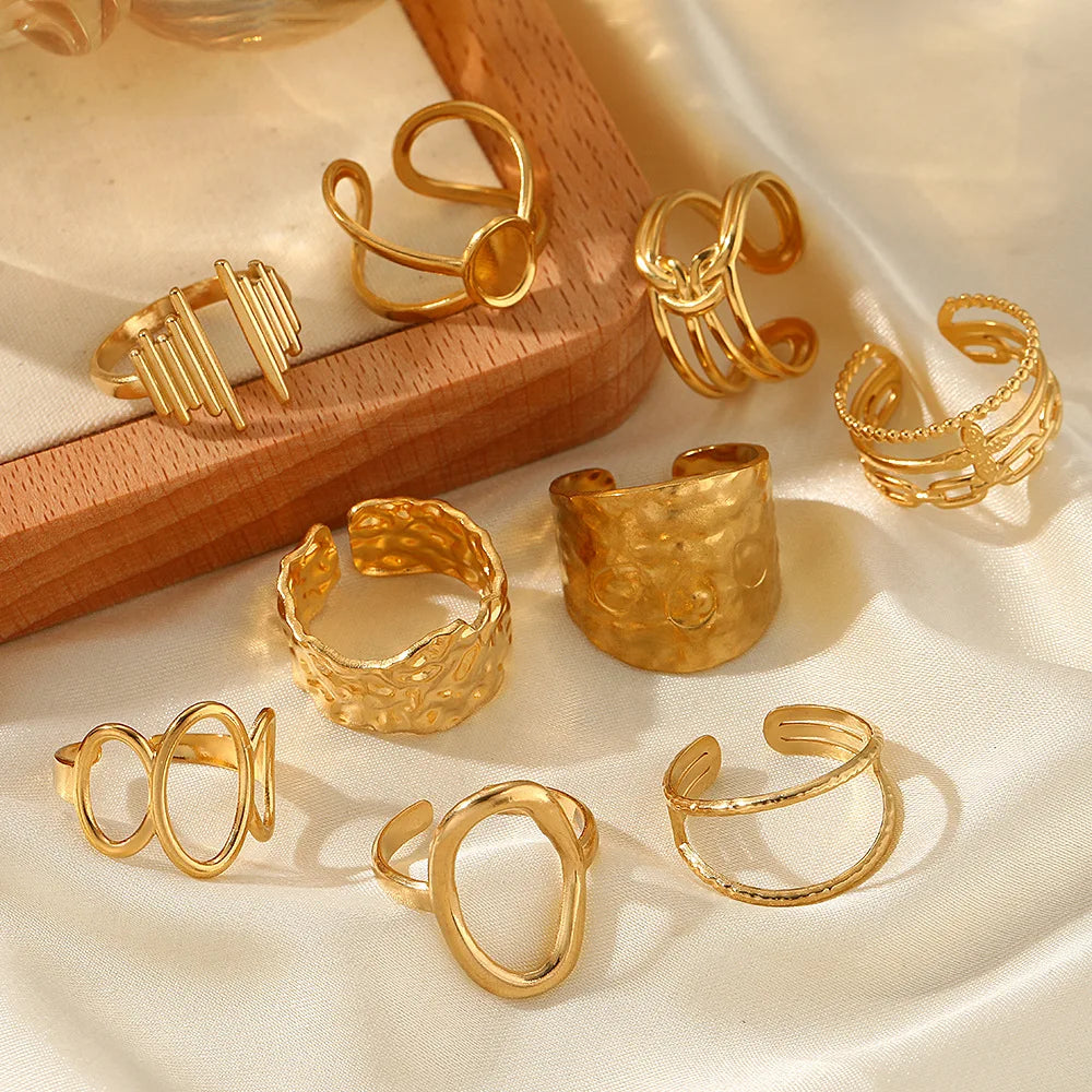 Minimalist Stackable Ring Set | Gold & Silver