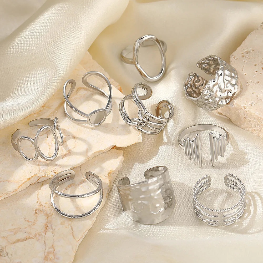 Minimalist Stackable Ring Set | Gold & Silver